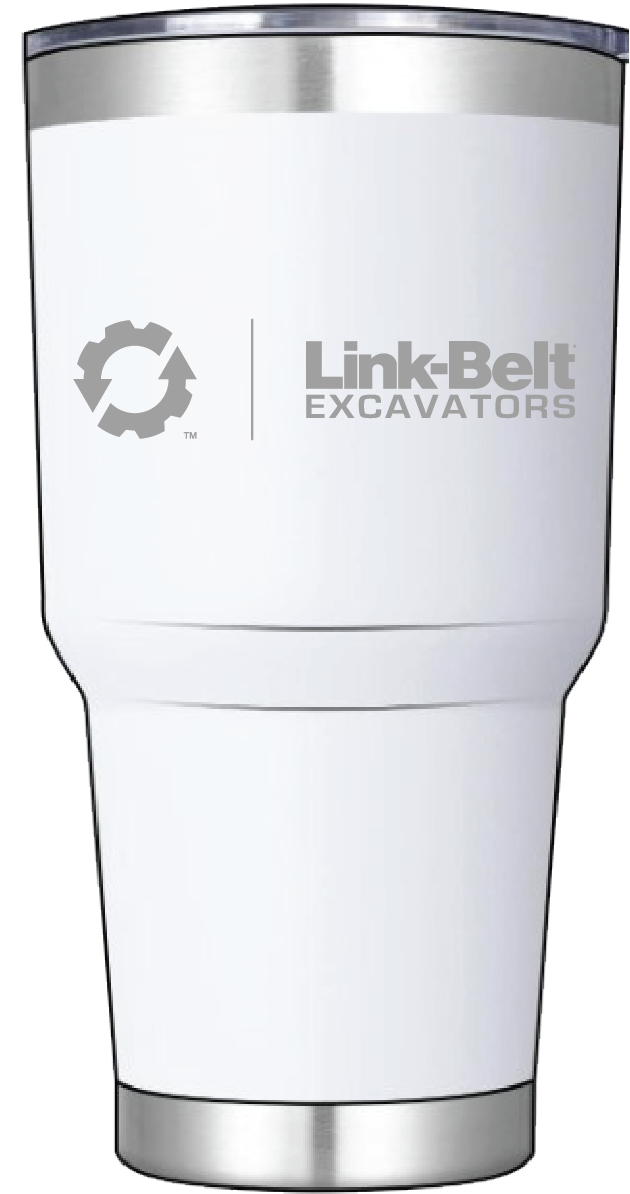 Link-Belt 30oz. Laser Engraved Stainless Steel Vacuum Tumbler
