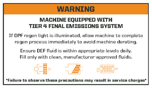 Tier 4 Warning 6"x3.5"