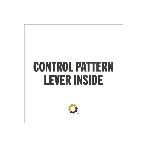 Control Pattern Lever Inside 4" x 4" Decal