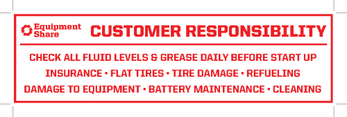 Customer Responsibility 11.25"x3.5"