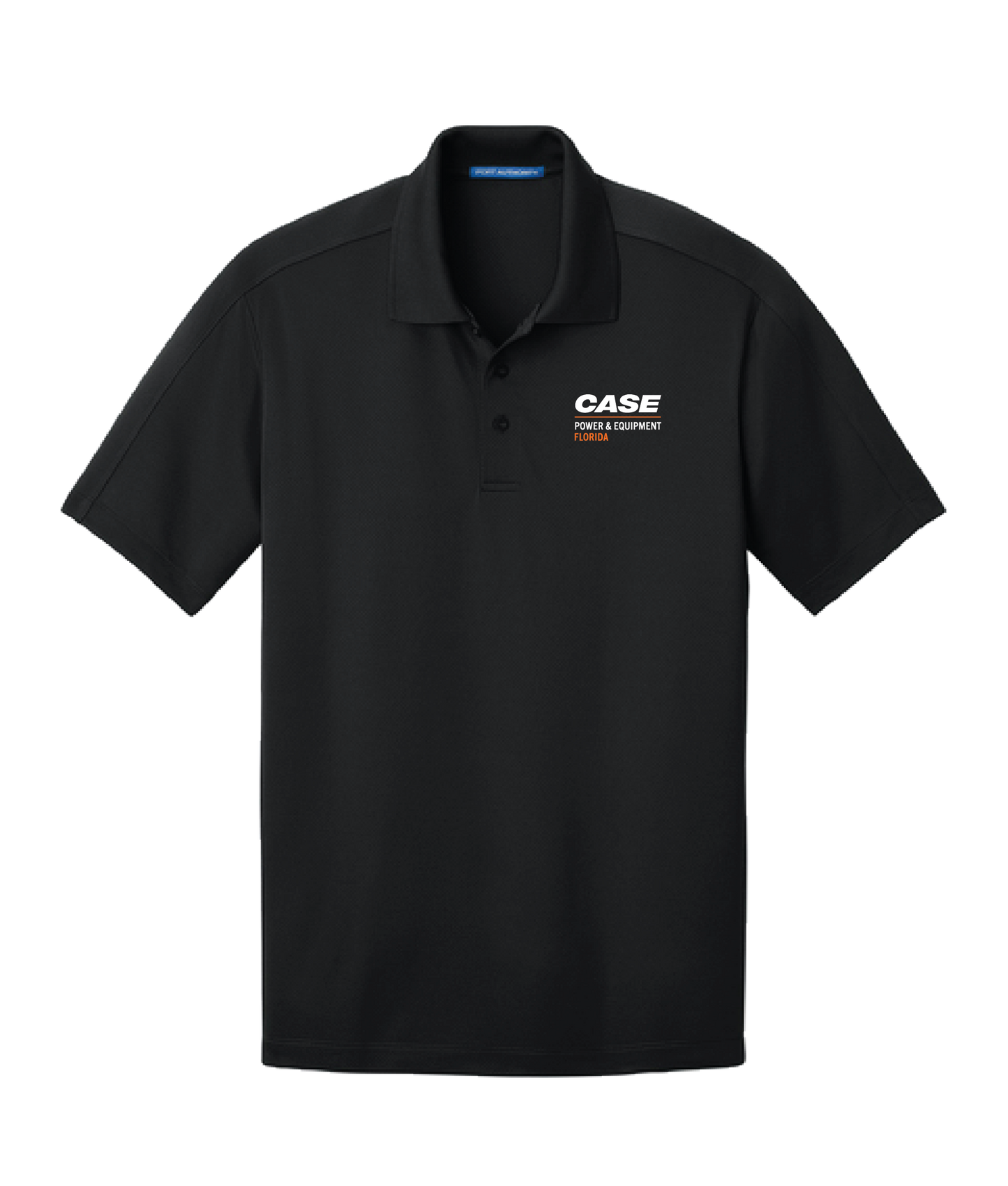 Port Authority Diamond Jacquard Polo With Case Power & Equipment Florida logo-  made to order.