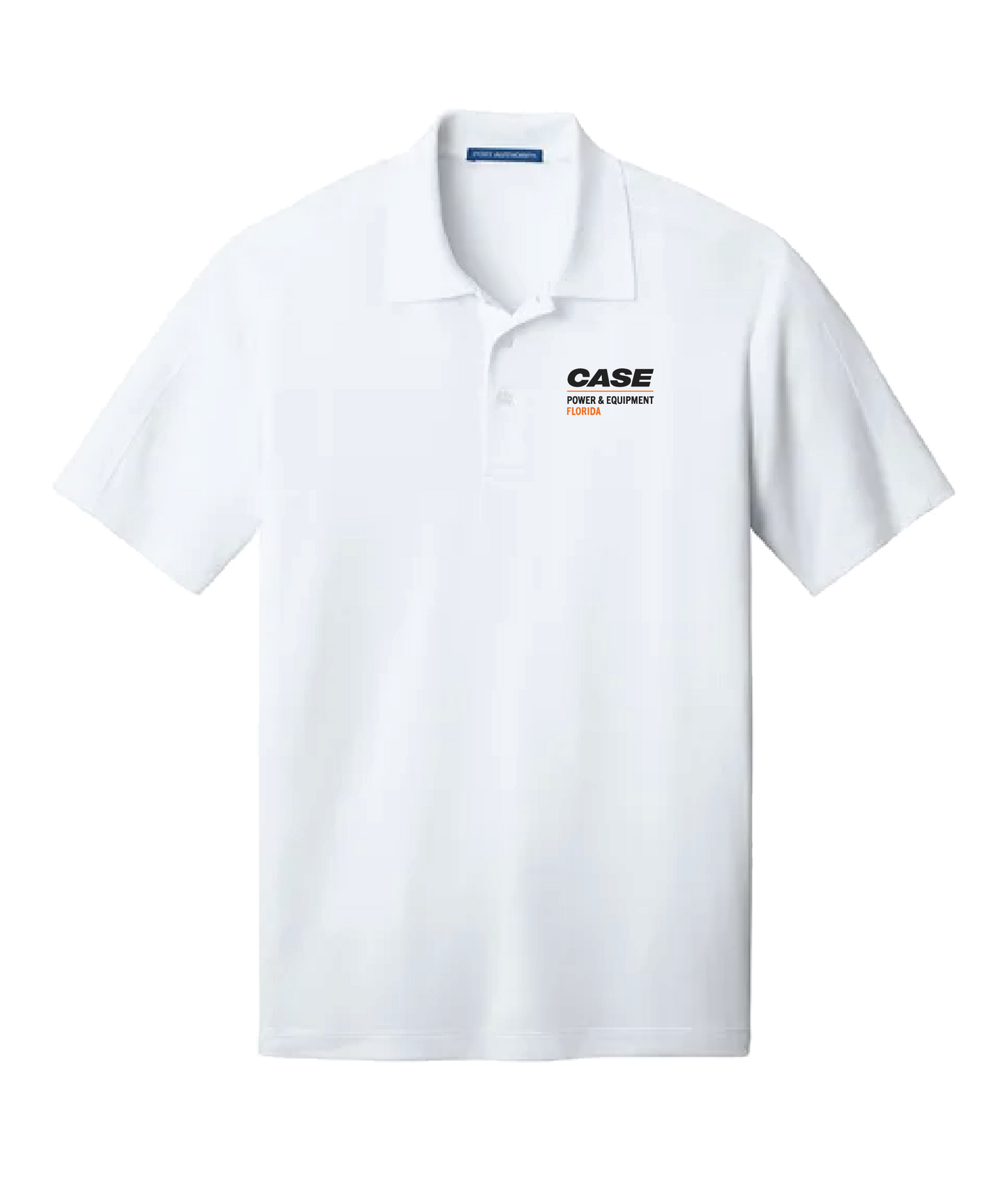 Port Authority Diamond Jacquard Polo With Case Power & Equipment Florida logo-  made to order.