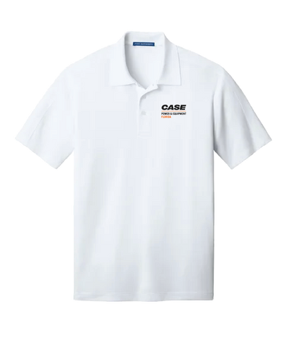 Port Authority Diamond Jacquard Polo With Case Power & Equipment Florida logo-  made to order.