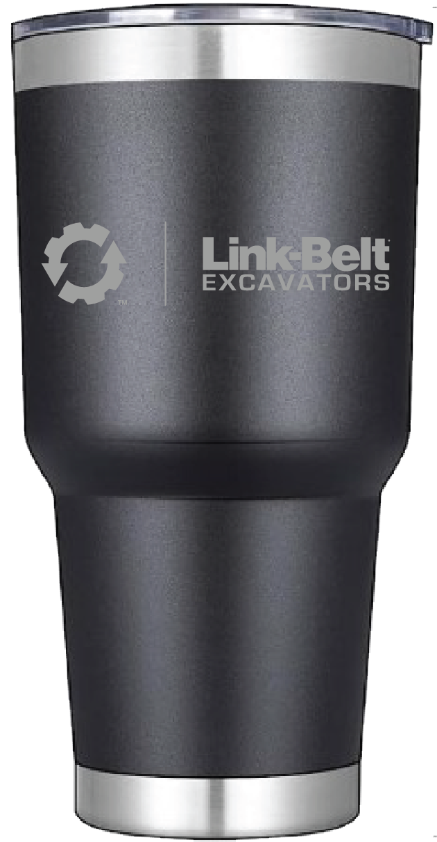 Link-Belt 30oz. Laser Engraved Stainless Steel Vacuum Tumbler