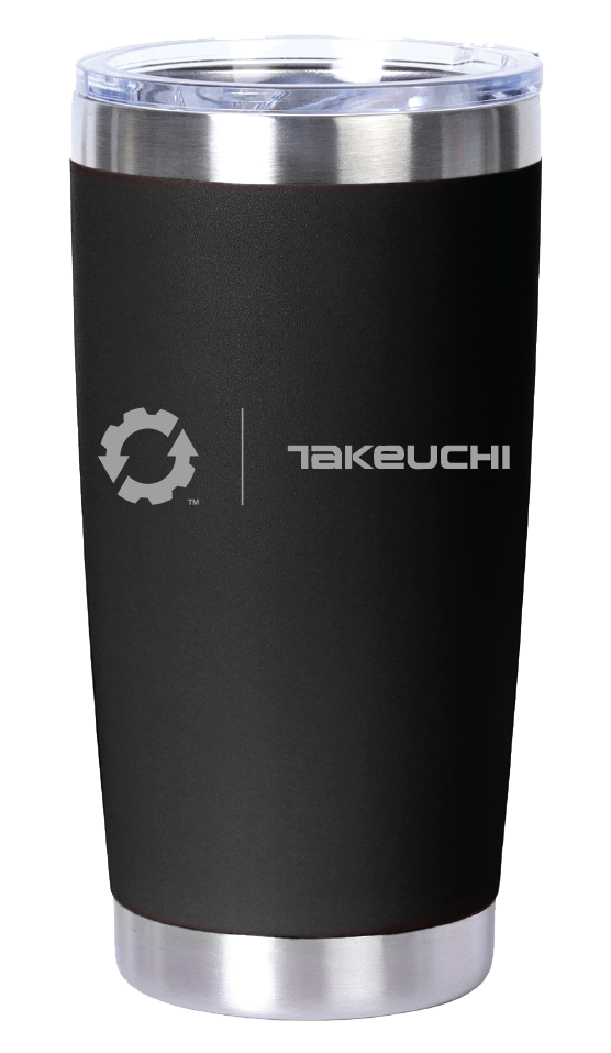 Takeuchi 20oz. Laser Engraved Stainless Steel Vacuum Tumbler