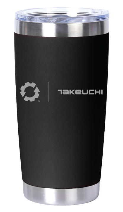 Takeuchi 20oz. Laser Engraved Stainless Steel Vacuum Tumbler