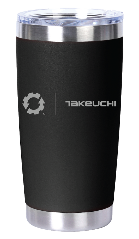 Takeuchi 20oz. Laser Engraved Stainless Steel Vacuum Tumbler