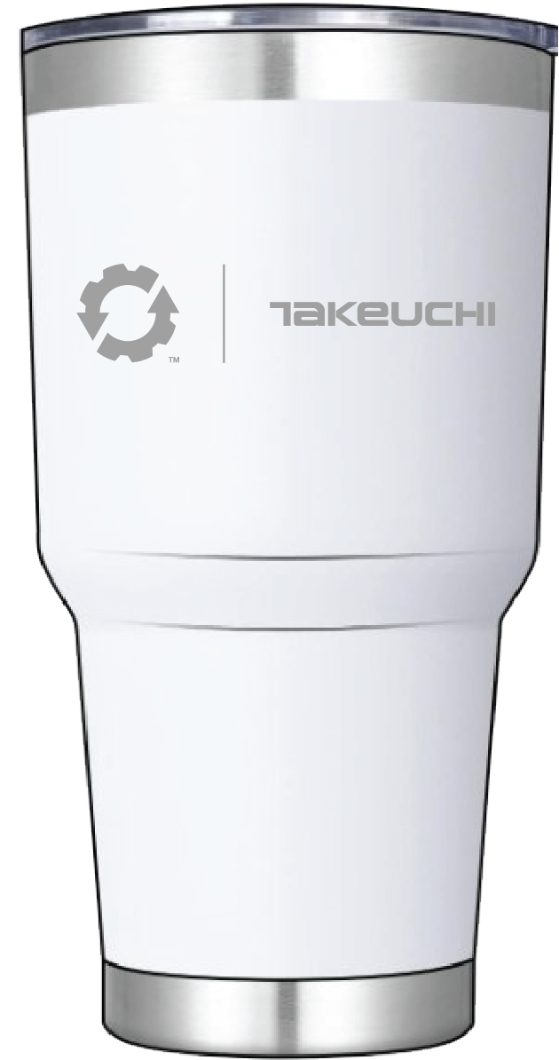 Takeuchi 30oz. Laser Engraved Stainless Steel Vacuum Tumbler