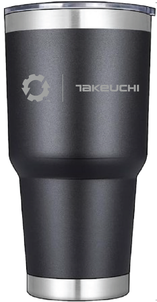 Takeuchi 30oz. Laser Engraved Stainless Steel Vacuum Tumbler