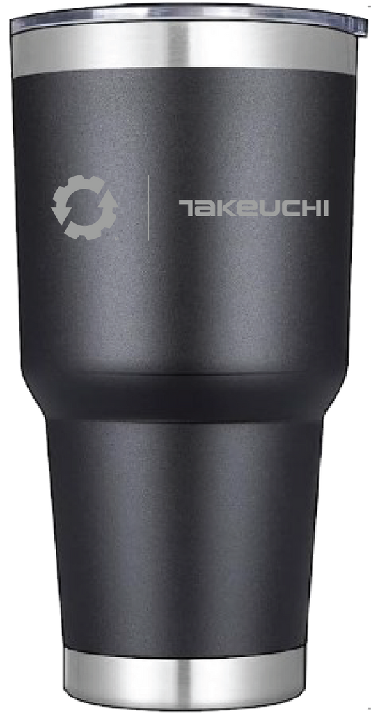 Takeuchi 30oz. Laser Engraved Stainless Steel Vacuum Tumbler