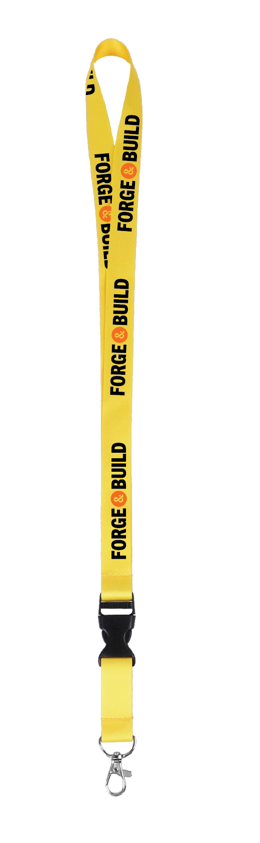 Forge & Build Lanyard W/ Lobster Hook And Plastic Buckle