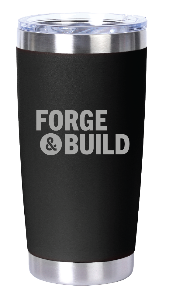Forge & Build 20oz. Laser Engraved Stainless Steel Vacuum Tumbler