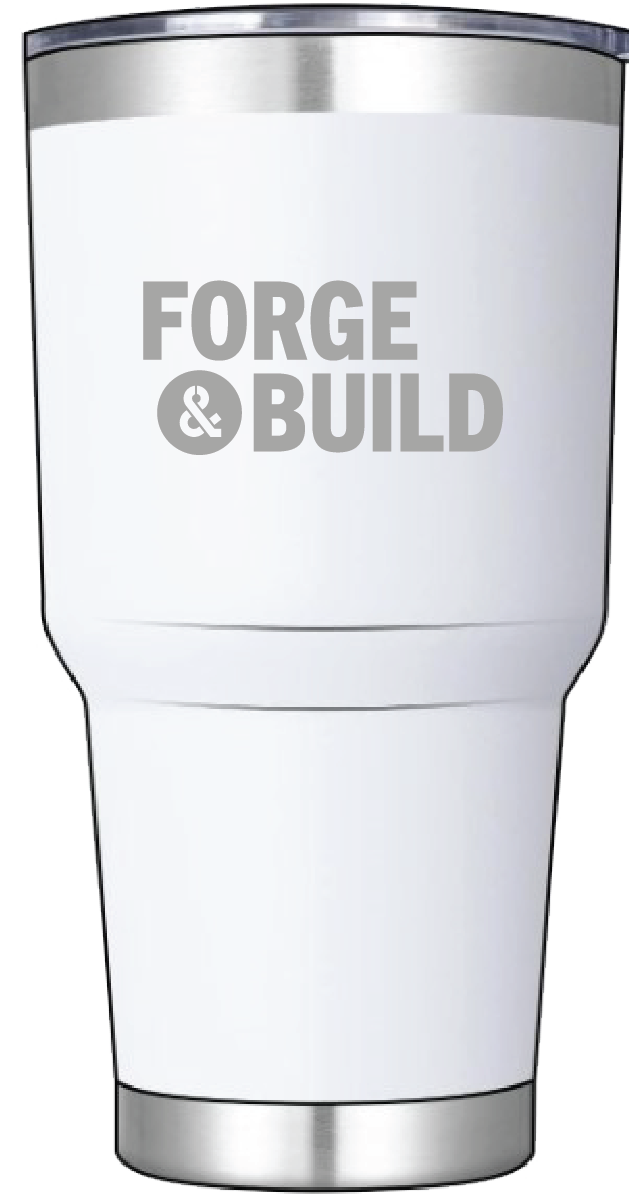 Forge & Build 30oz. Laser Engraved Stainless Steel Vacuum Tumbler