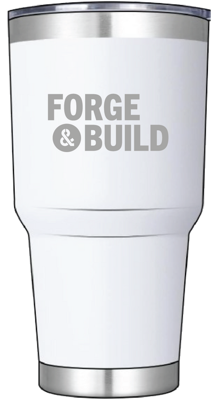 Forge & Build 30oz. Laser Engraved Stainless Steel Vacuum Tumbler