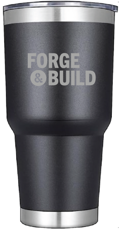 Forge & Build 30oz. Laser Engraved Stainless Steel Vacuum Tumbler