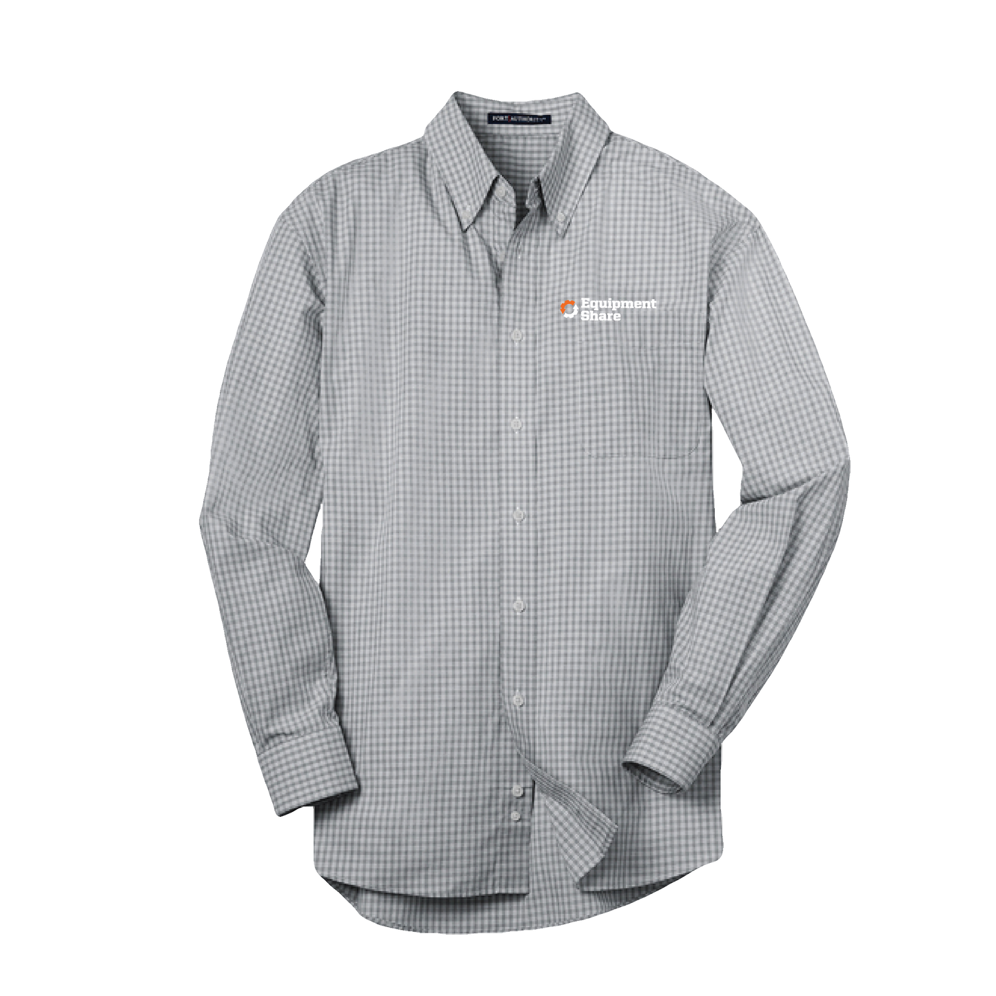 Port Authority Plaid Pattern Easy Care Shirt - Navy Made to Order / Charcoal In Stock