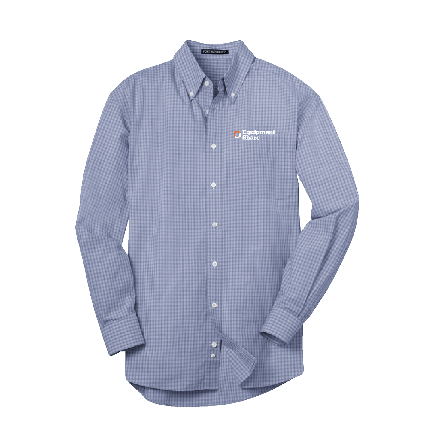 Port Authority Plaid Pattern Easy Care Shirt - Navy Made to Order / Charcoal In Stock