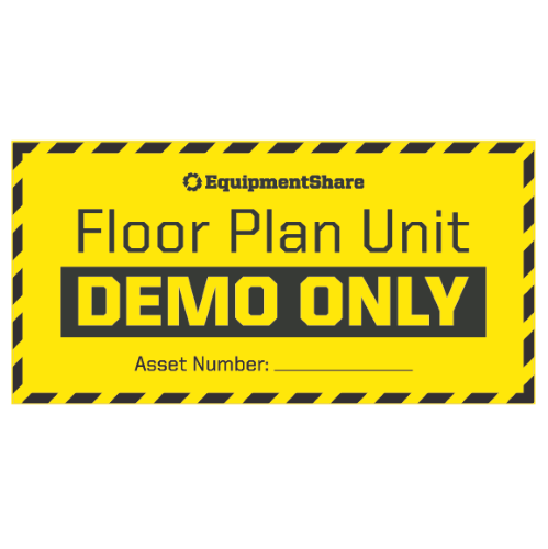 Floor Plan Unit Decal 8"x4"