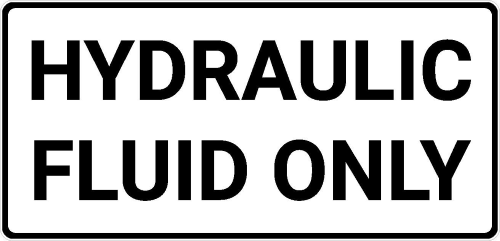 Hydraulic Fluid Only 6.5"x3"