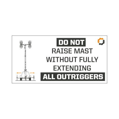 Light Tower Safety 6"x3"