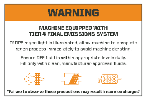 Tier 4 Warning 4"x2.75"